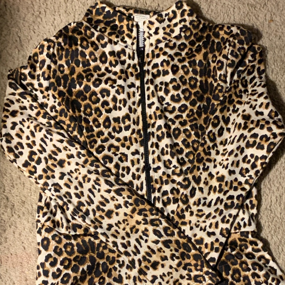 Leopard patterned jacket